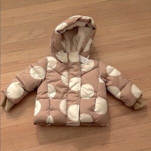 Gap Polka Dot Puffer Jacket - 18-24 months